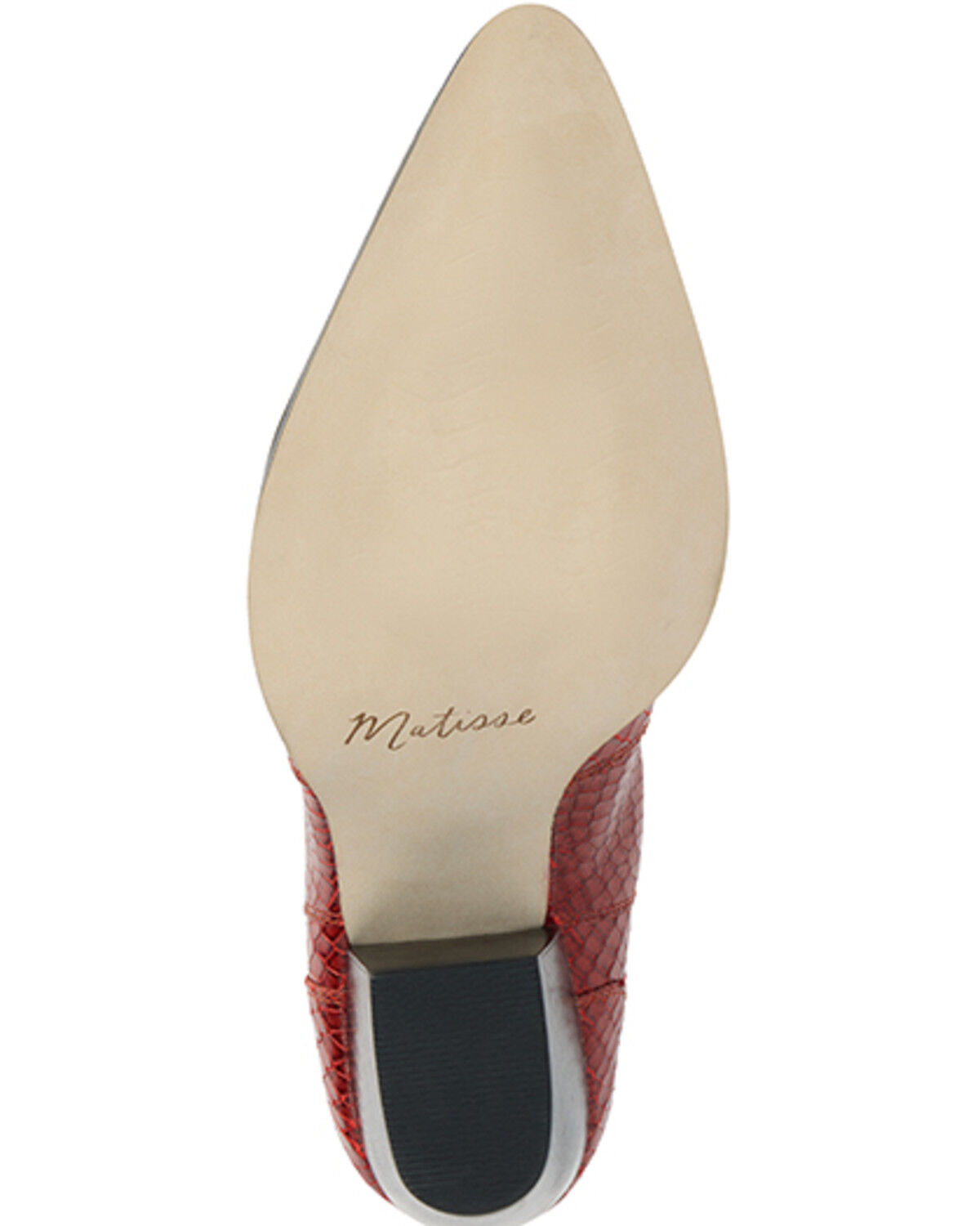 Image #7 - Matisse Women's Keith Snake Print Booties - Snip Toe, Red, hi-res