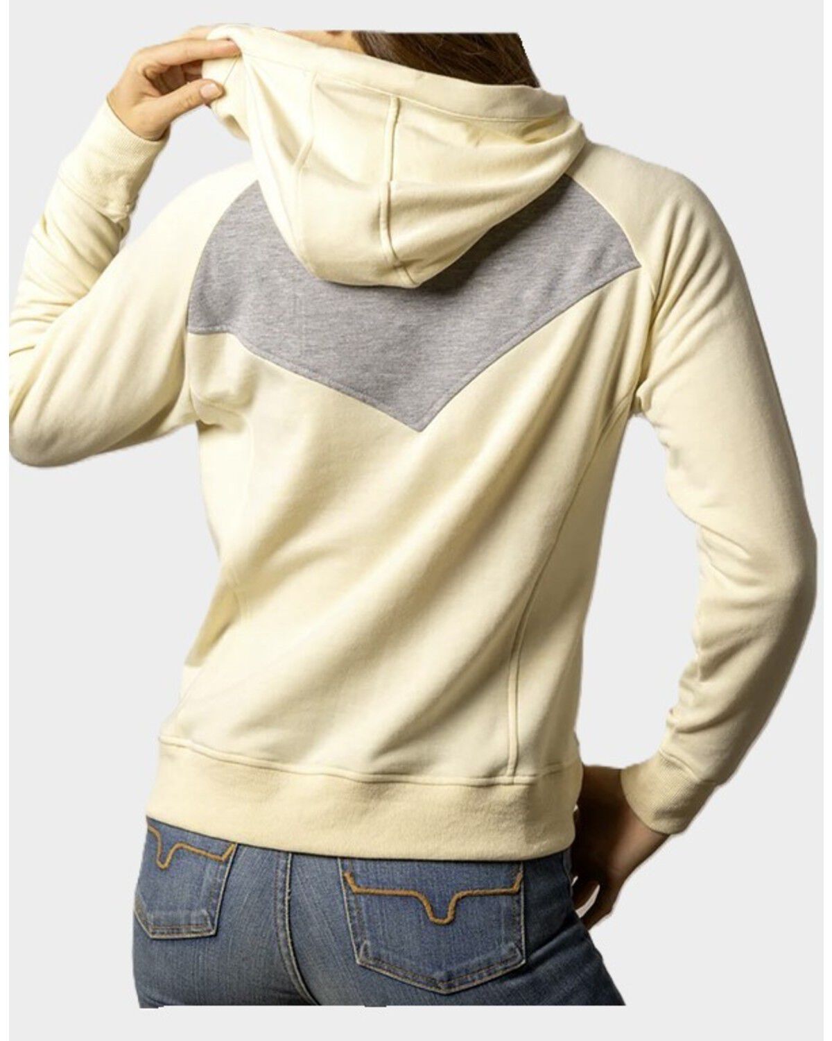 Image #2 - Kimes Ranch Women's Stella Crisscross Button Hoodie, Yellow, hi-res