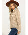 Stetson Women's Brown Leopard Print Button Down Top, Brown, hi-res