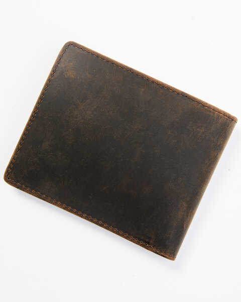 Cody James Men's Brown Mexico Slash Bifold Leather Wallet, Brown, hi-res