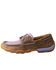 Twisted X Women's Woven Purple Boat Shoes - Moc Toe, Multi, hi-res