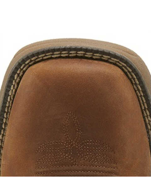 Image #4 - Justin Men's Stampede Rush Western Work Boots - Soft Toe, Brown, hi-res