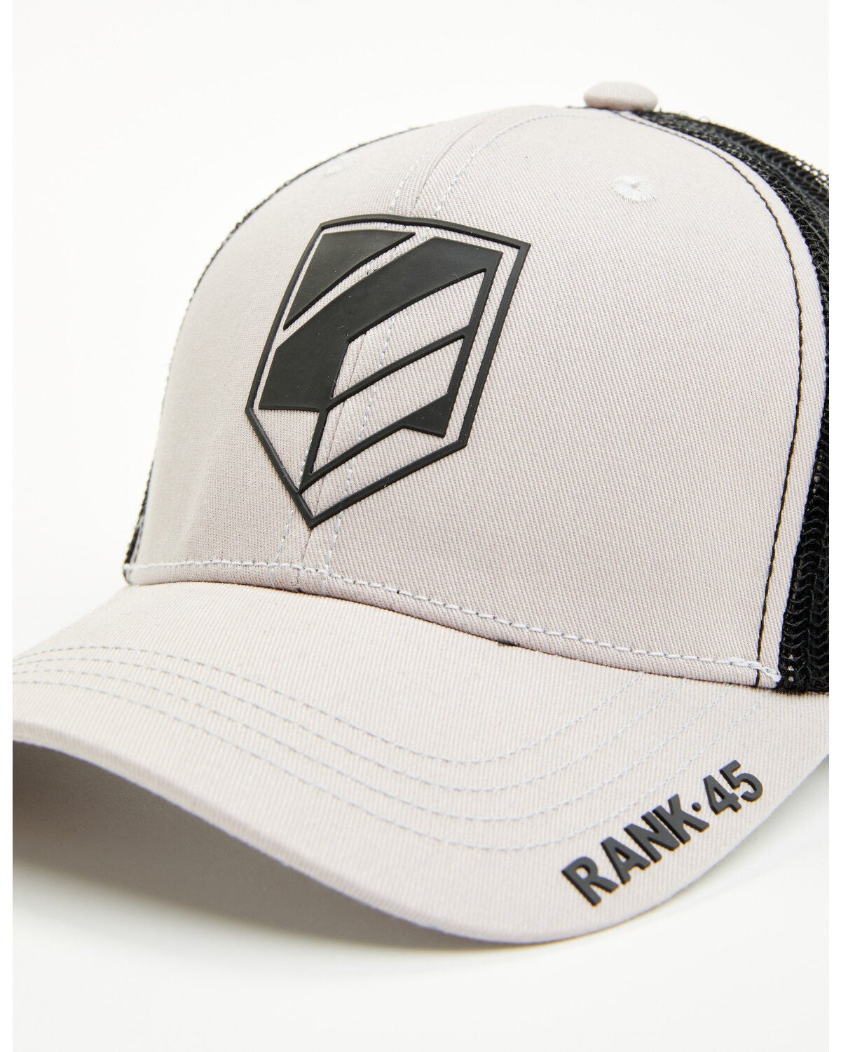 Image #2 - RANK 45&reg; Men's Logo Ball Cap, Grey, hi-res