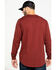 Hawx Men's Red Pocket Long Sleeve Work T-Shirt , Red, hi-res