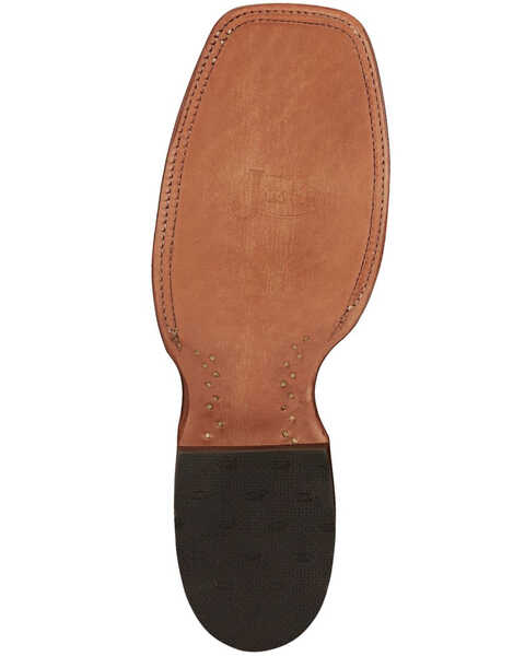 Image #7 - Justin Men's Mingus Benedictine Western Boots - Square Toe, Tan, hi-res