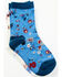 Image #2 - Shyanne Girl's Skye Floral Crew Socks - 2-Pack, Blue, hi-res