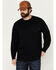 Image #1 - Hawx Men's FR Long Sleeve Pocket T-Shirt - Tall, Navy, hi-res