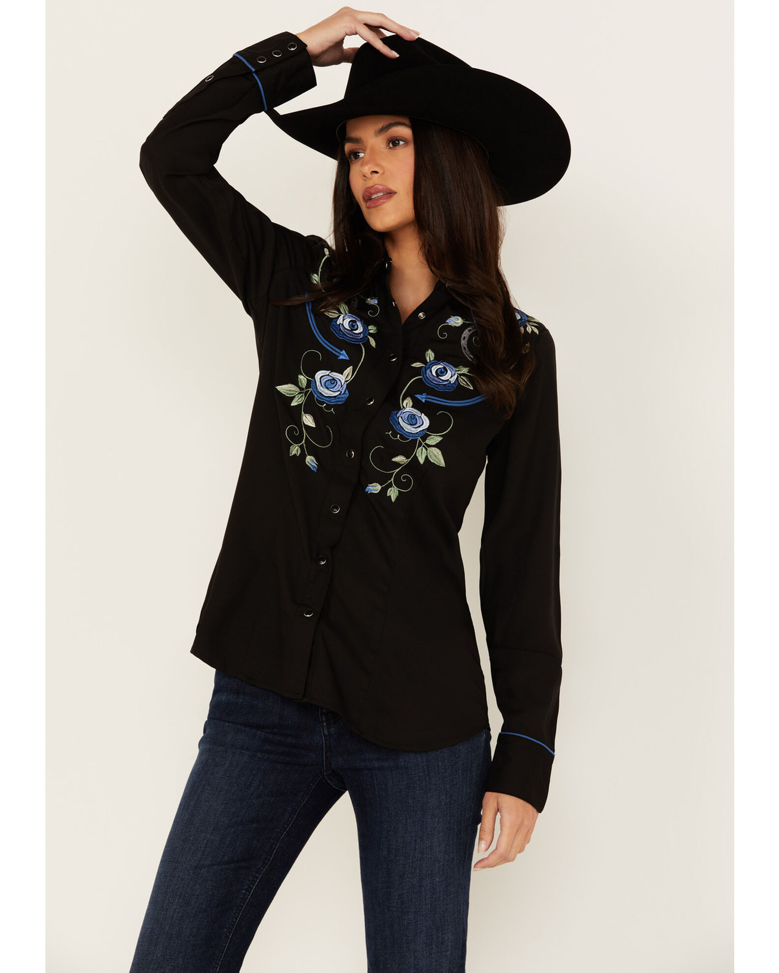 Roper women's long sleeve shirts clearance