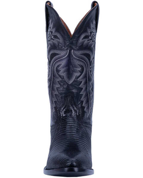 Image #5 - Dan Post Men's Winston Lizard Western Boots - Medium Toe, Black, hi-res