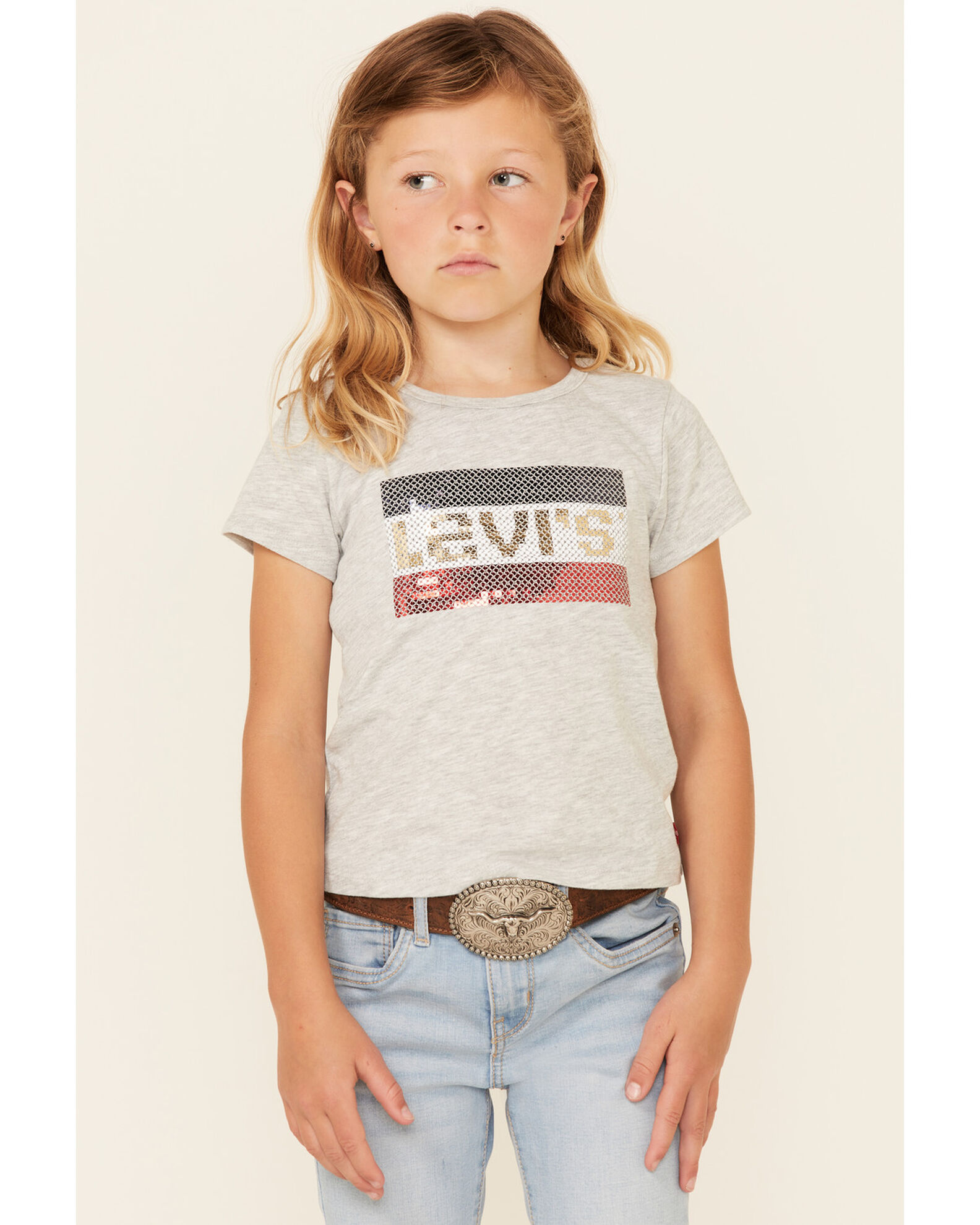Levis sequin 2025 t shirt