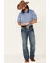 Image #2 - Cody James Core Men's Striped Short Sleeve Polo Shirt, Blue, hi-res