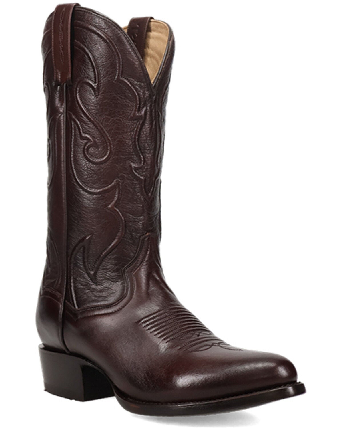 Image #1 - Dan Post Men's Rio Grande Tall Western Boots - Round Toe, Chocolate, hi-res