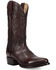 Image #1 - Dan Post Men's Rio Grande Tall Western Boots - Round Toe, Chocolate, hi-res