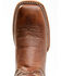 Image #6 - Justin Men's Carsen Camel Brown Cowhide Performance Leather Western Boots - Square Toe, , hi-res