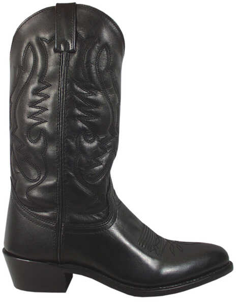 Image #1 - Smoky Mountain Men's Denver Western Boots - Medium Toe, Black, hi-res