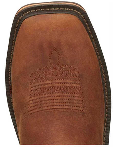 Image #6 - Justin Men's Resistor Western Work Boots - Composite Toe, Russett, hi-res
