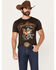 Image #1 - Pendleton Men's Boot Barn Exclusive Steer Rodeo Short Sleeve Graphic T-Shirt, Brown, hi-res