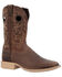 Image #1 - Durango Men's Shyloh Croc Print Performance Western Boots - Broad Square Toe, Brown, hi-res