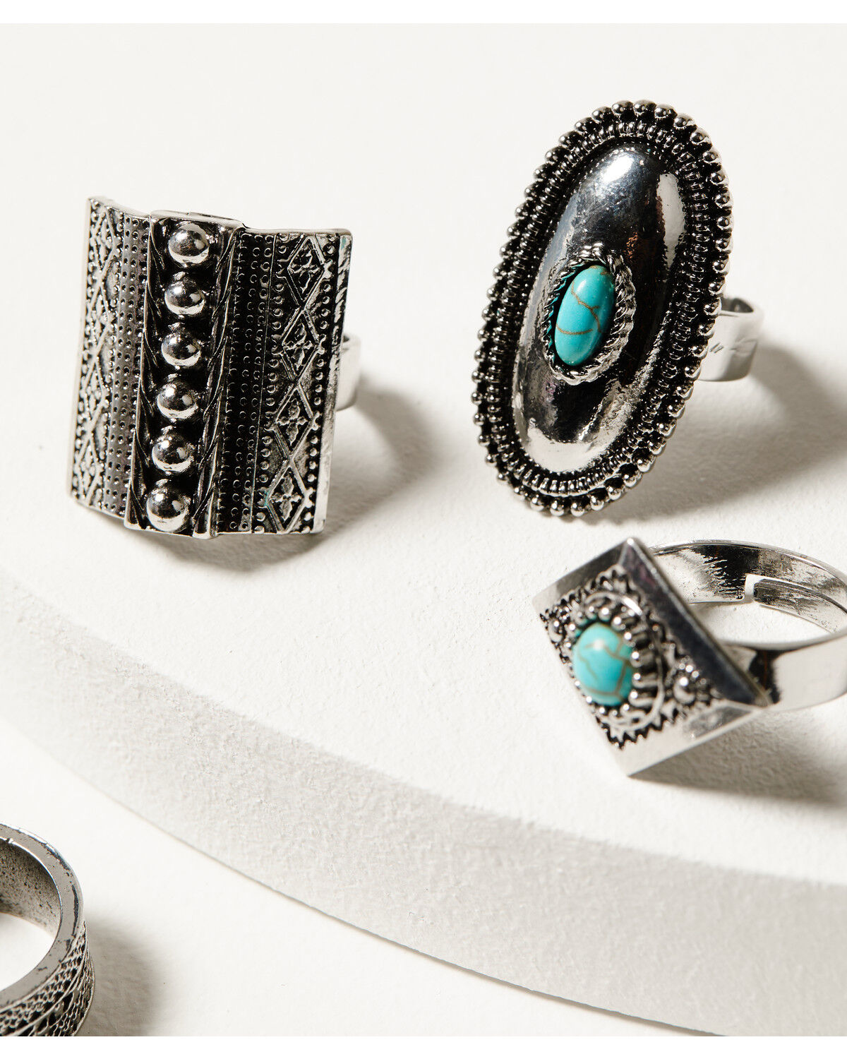 Image #3 - Idyllwind Women's Rawlings Road Ring Set - 5-Piece, Silver, hi-res