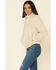 Angie Women's Cream Zip-Front Faux Fur Jacket , Cream, hi-res
