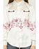 Image #3 - Cowgirl Hardware Girls' Wild Flower Long Sleeve Pearl Snap Western Shirt, White, hi-res