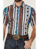 Image #3 - RANK 45® Men's Dylon Southwestern Striped Print Short Sleeve Button-Down Stretch Western Shirt, Multi, hi-res