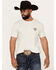 Image #1 - Ariat Men's Rodeo Proud Short Sleeve Graphic T-Shirt, Oatmeal, hi-res