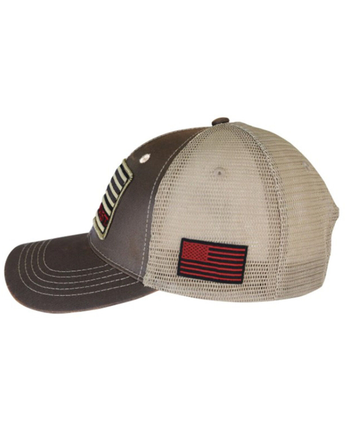 Image #4 - Kerusso Men's Hold Fast Flag Patch Ball Cap, Brown, hi-res