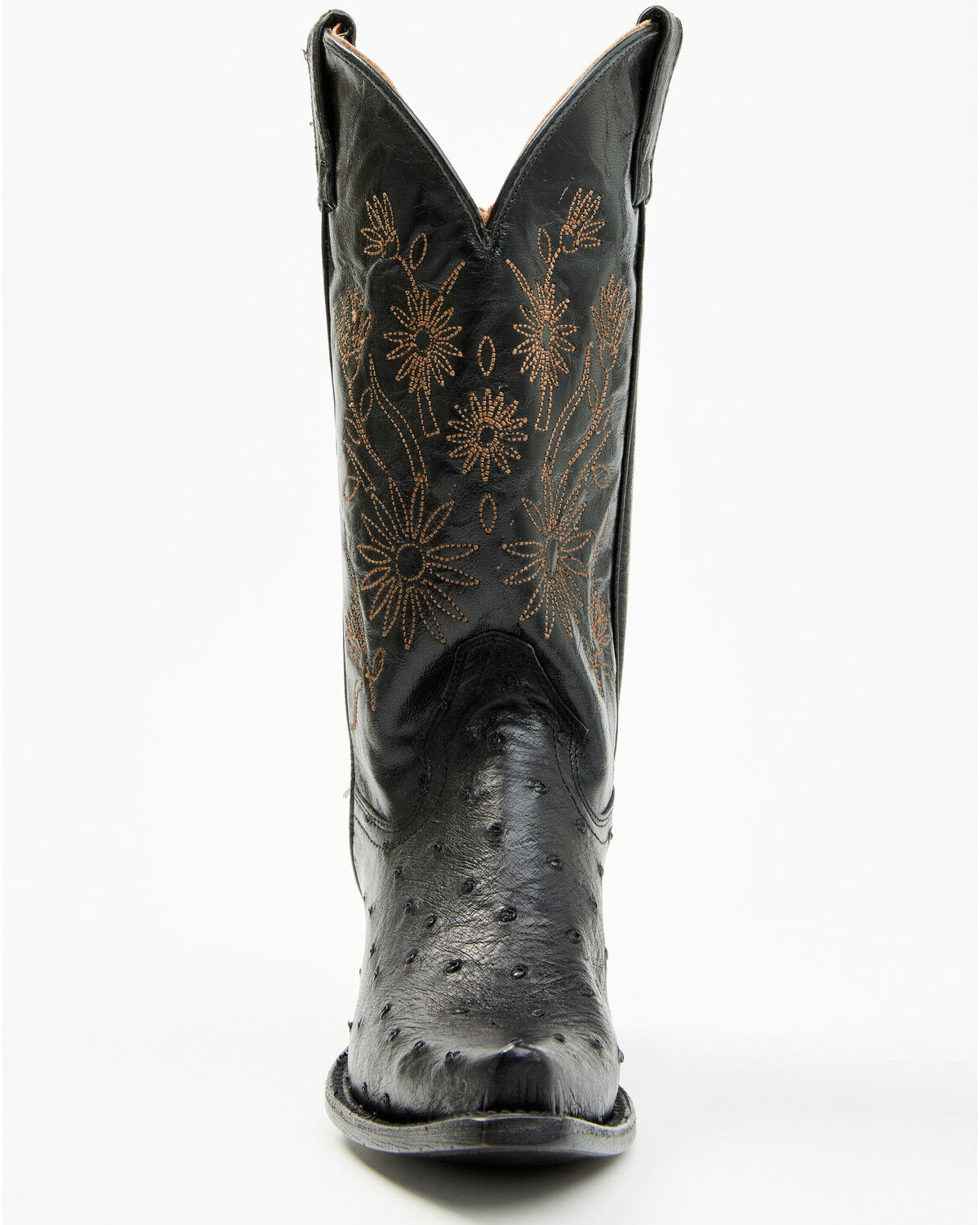 Image #4 - Shyanne Women's Daisie Exotic Full Quill Ostrich Western Boots - Snip Toe, Black, hi-res