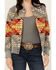Image #3 - Pendleton Women's Printed Bomber Jacket, Grey, hi-res