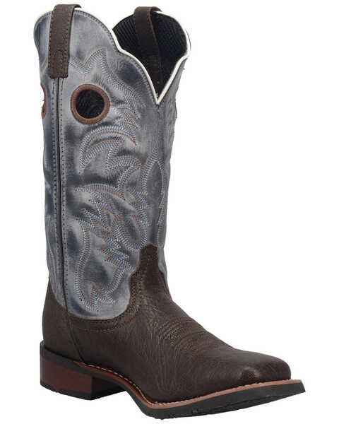 Laredo Men's Taylor Western Boots - Broad Square Toe, Brown, hi-res