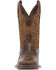 Image #4 - Laredo Men's Stratford Western Performance Boots - Broad Square Toe, Brown, hi-res