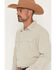 Image #2 - Ariat Men's Retro Handorh Solid Corduroy Long Sleeve Snap Western Shirt, Sand, hi-res