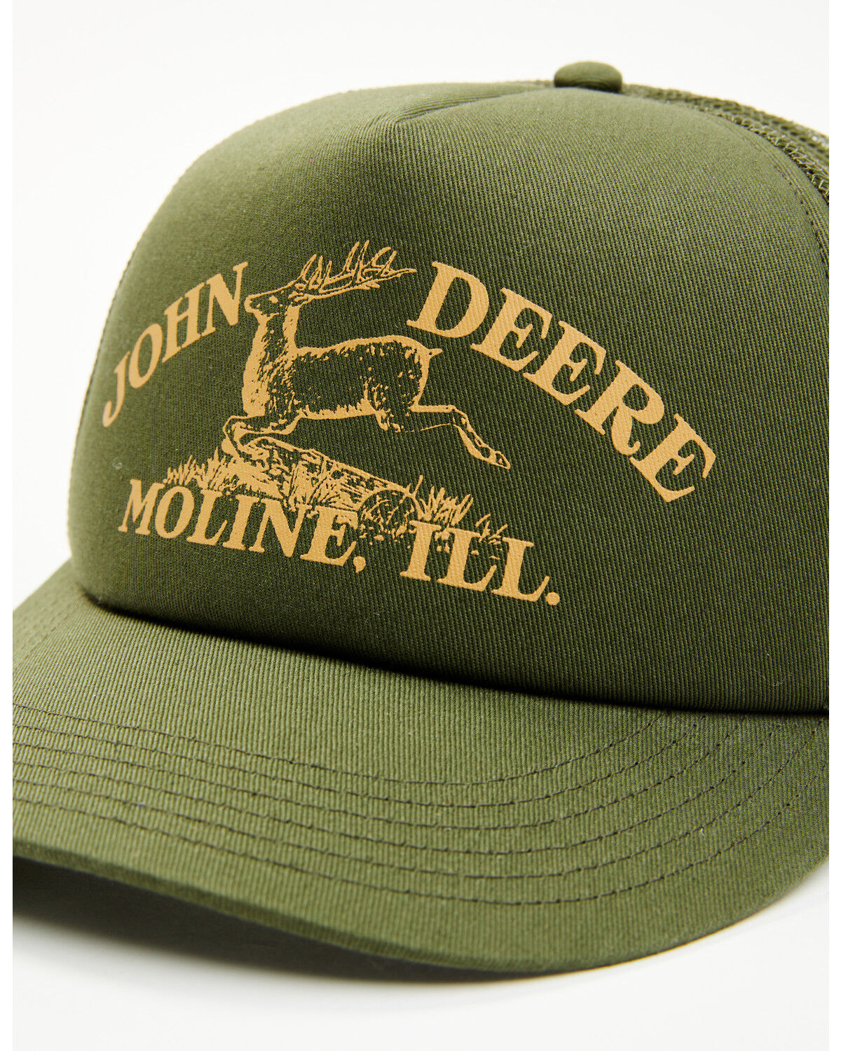 Image #2 - John Deere Men's Logo Ball Cap, Olive, hi-res