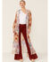 LaBiz Women's Floral Long Kimono , Tan, hi-res