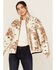 Image #2 - Idyllwind Women's Casey Reversible Faux Suede and Sherpa Zip-Up Jacket, Ivory, hi-res