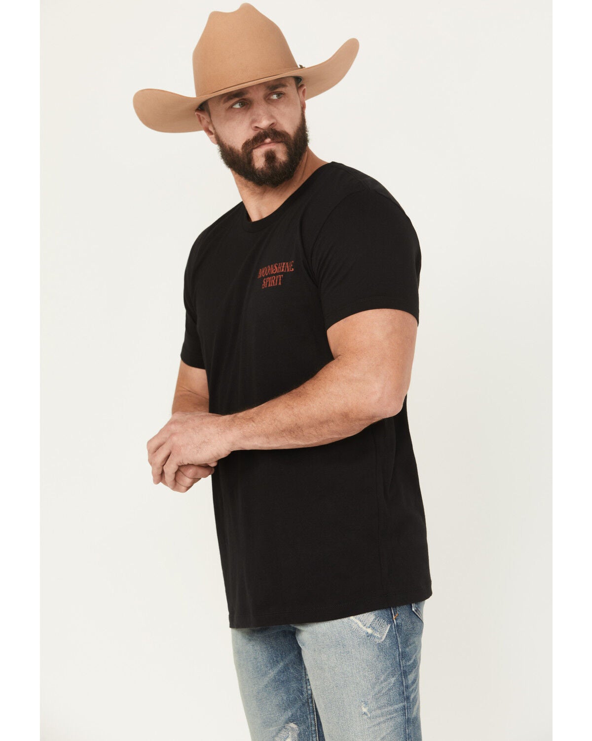 Image #3 - Moonshine Spirit&reg; Men's Bandera Short Sleeve Graphic T-Shirt, Black, hi-res