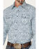 Wrangler Retro Men's Paisley Print Long Sleeve Button-Down Shirt - Tall, Blue, hi-res