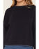 Image #3 - Cleo + Wolf Women's Whip Stitch Crew Neck Sweater, Navy, hi-res