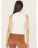 Image #3 - Girl Dangerous Women's Cowboy Wanted Graphic Tank Top, White, hi-res