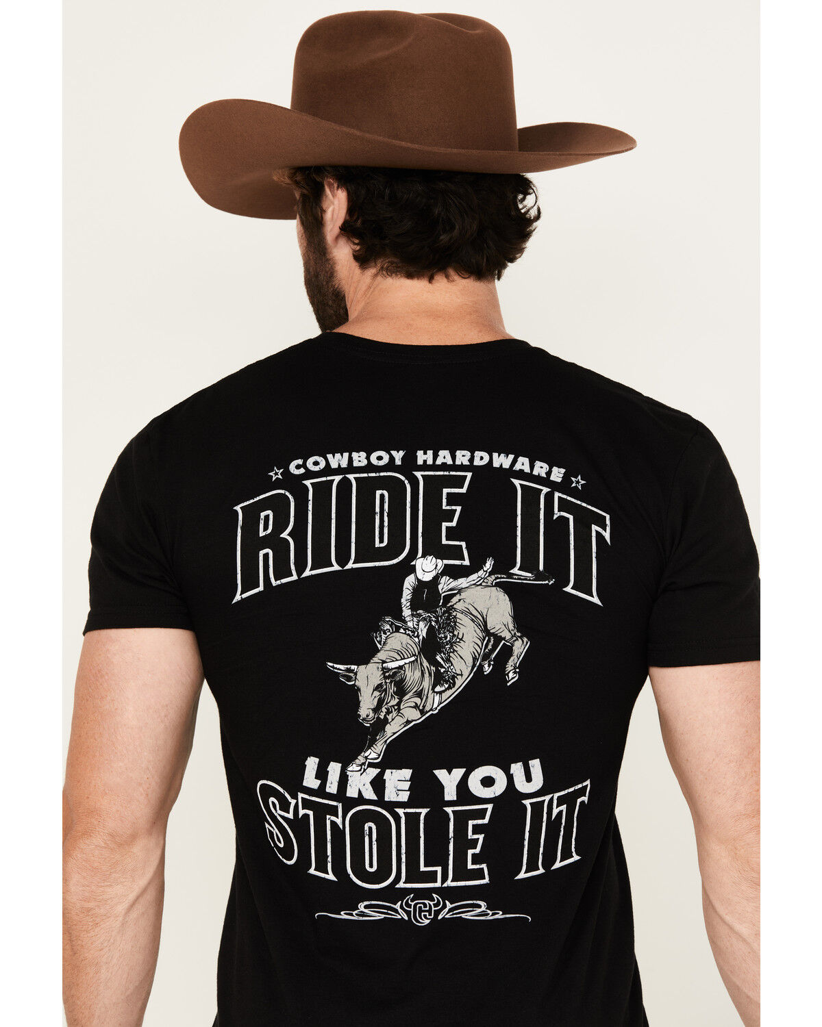 Image #4 - Cowboy Hardware Men's Ride It Like You Stole It Short Sleeve Graphic T-Shirt, , hi-res