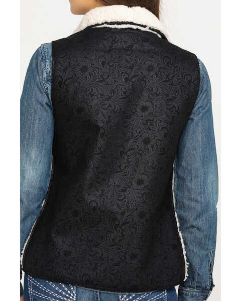 Outback Trading Co. Women's  Black Micro-Suede Madelynn Vest, Black, hi-res
