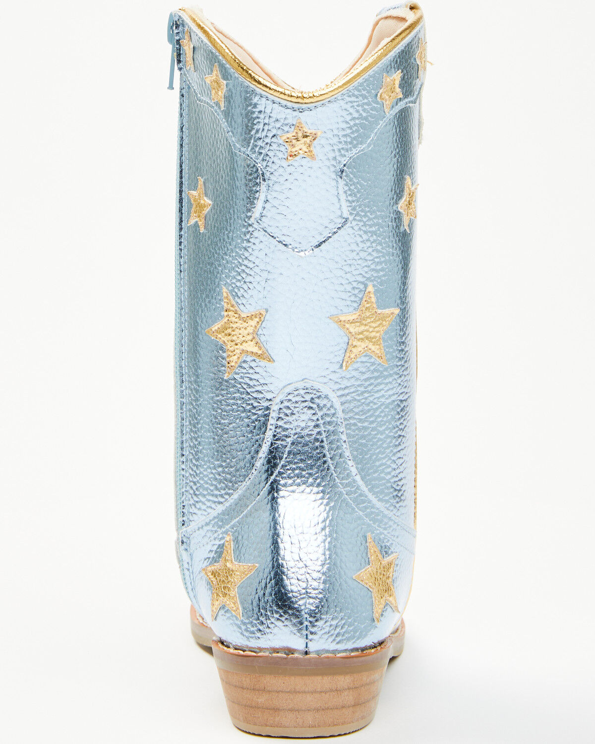 Image #5 - Wild + Rae Girls' Stars Western Boots - Round Toe, Blue, hi-res