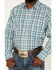 Image #3 - Wrangler Men's Plaid Print Long Sleeve Snap Western Shirt, White, hi-res