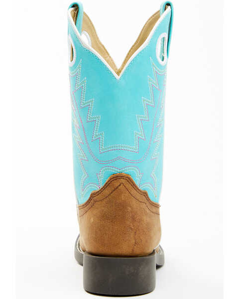 Image #5 - Shyanne Girls' Ceci Western Boots - Broad Square Toe, Blue, hi-res