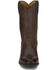 Image #4 - Justin Men's 10" Ted Roper Western Boots - Round Toe, Dark Brown, hi-res