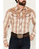 Image #3 - Roper Men's Plaid Print Embroidered Long Sleeve Pearl Snap Western Shirt, Tan, hi-res