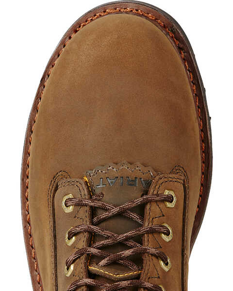 Image #9 - Ariat Men's Powerline H20 8" Lace-Up Work Boots - Composite Toe, Brown, hi-res