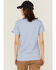 Image #4 - Ariat Women's Rebar Heather Short Sleeve Work Tee, Indigo, hi-res
