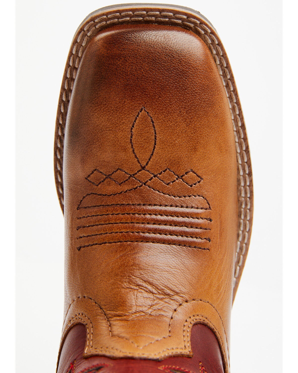 Image #6 - Cody James Boys' Reid Western Boots - Broad Square Toe, Red, hi-res